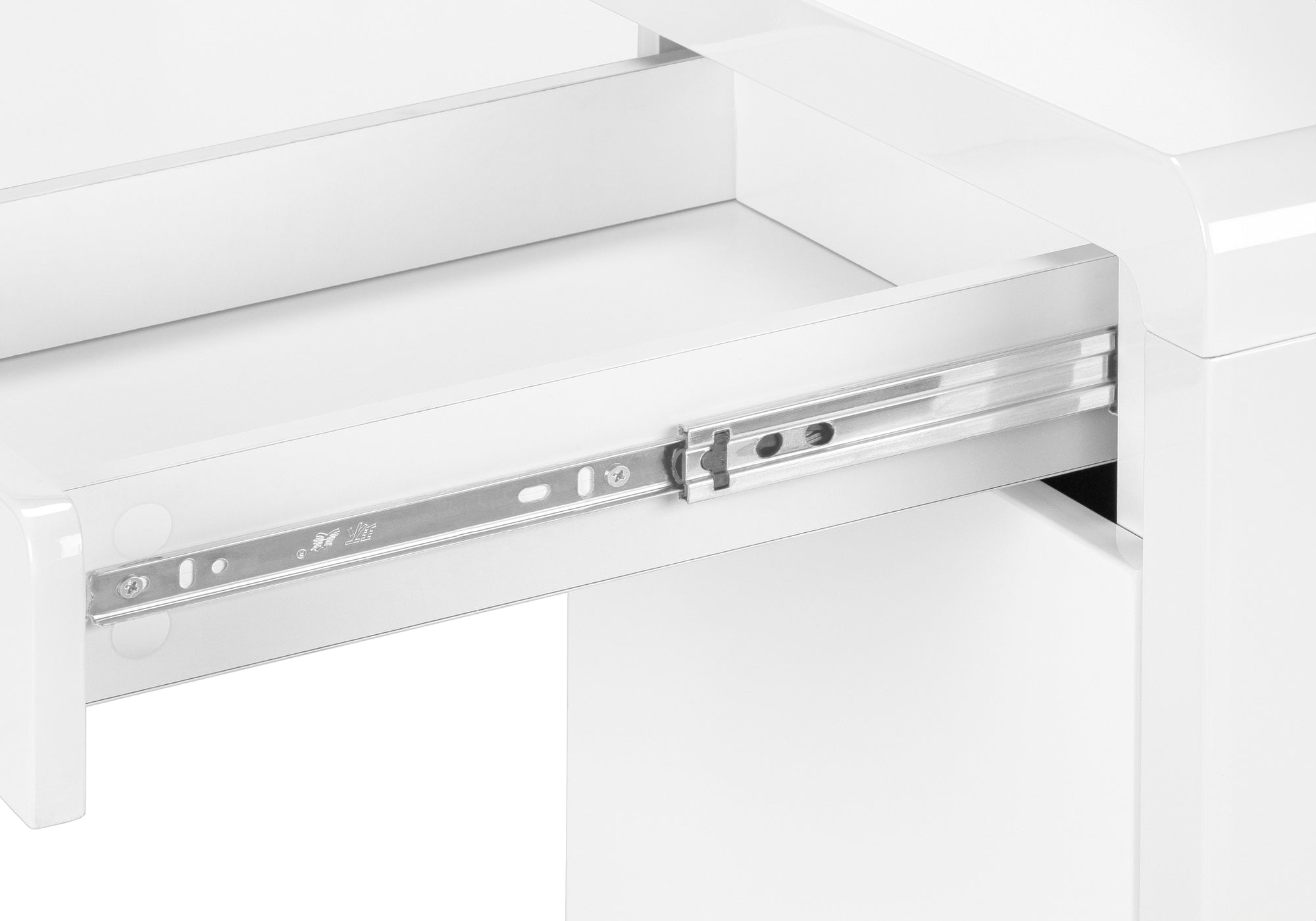 LUXARA CORNER™ – L-SHAPED HIGH GLOSS OFFICE DESK – I 7582