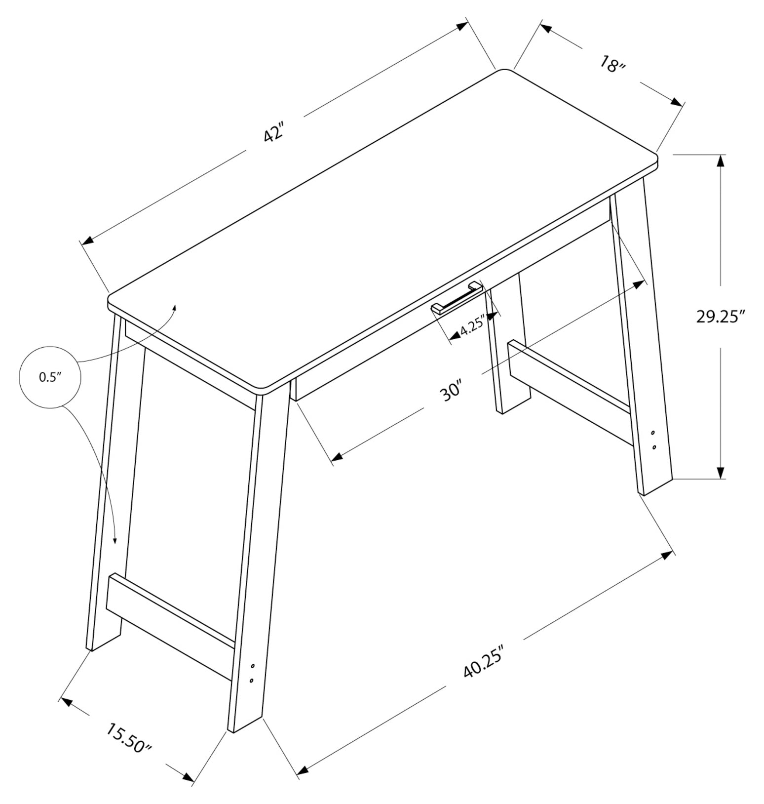 VANTORO™ – MODERN COMPUTER DESK – I 7191