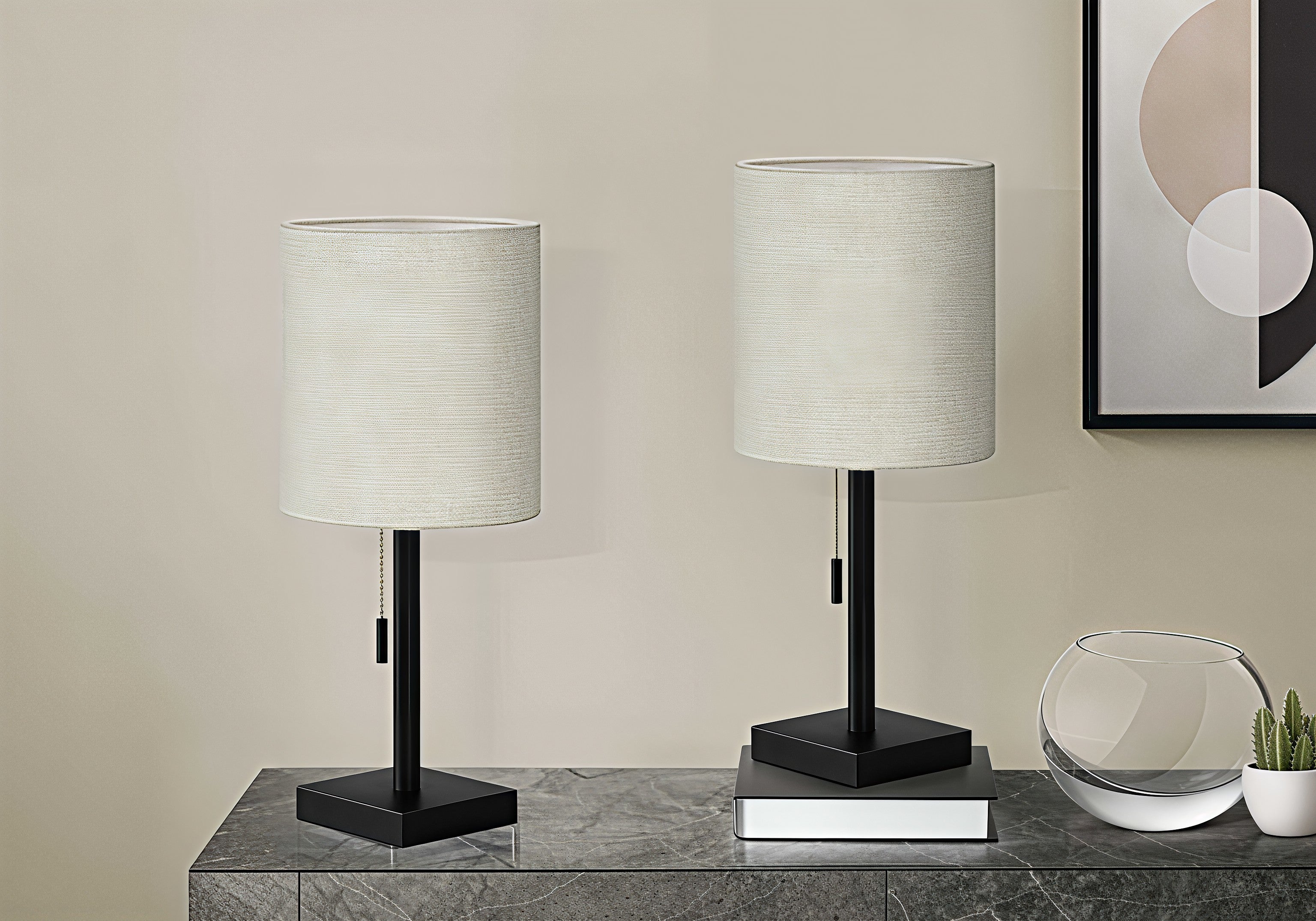 NOVERA DUO™ – MODERN TABLE LAMP SET WITH USB (2-PIECE) – I 9650