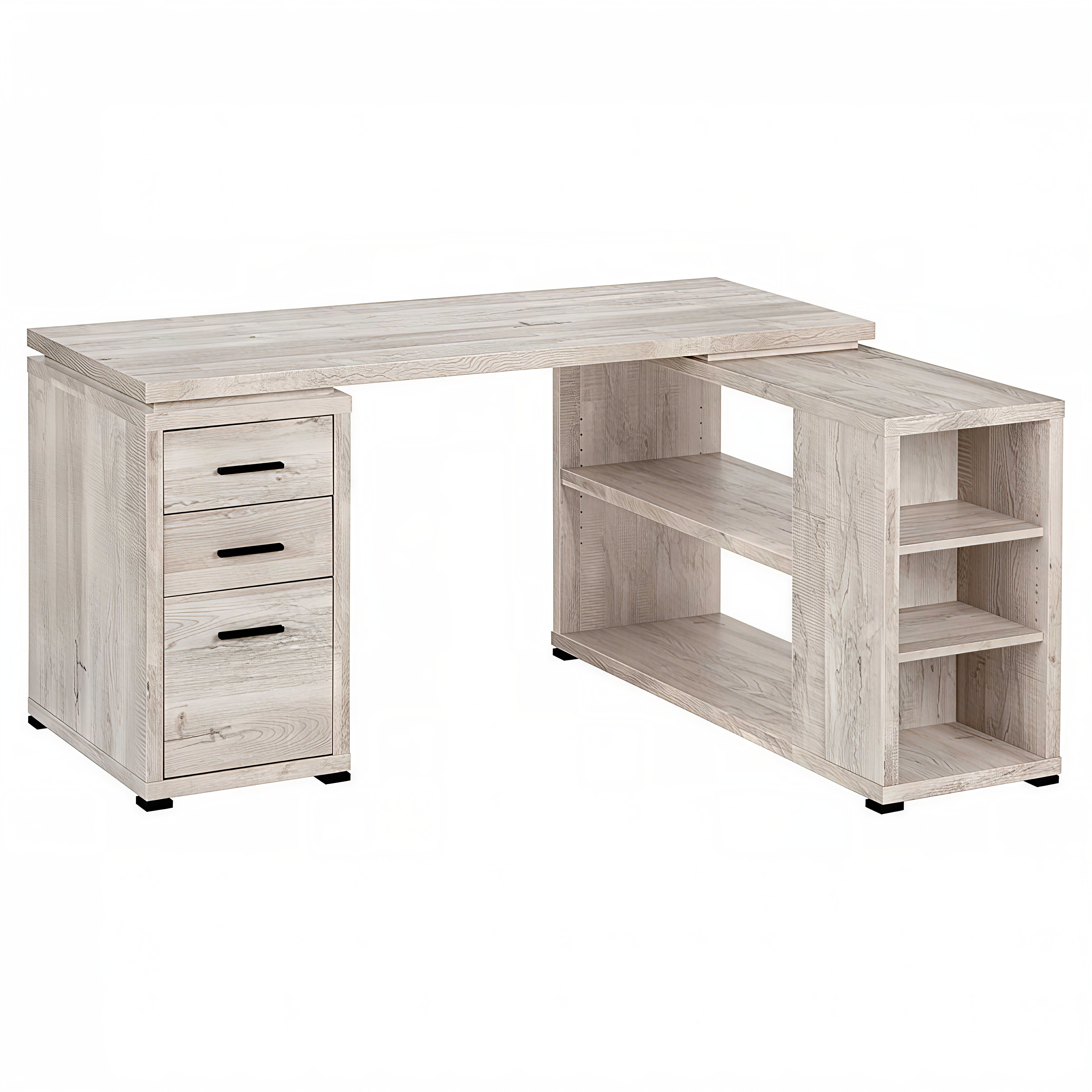 VANTEX CORNER™ – L-SHAPED RECLAIMED OFFICE DESK – I 7421
