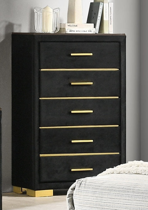 CHLOE-BLACK™ – 6-PIECE BEDROOM SET