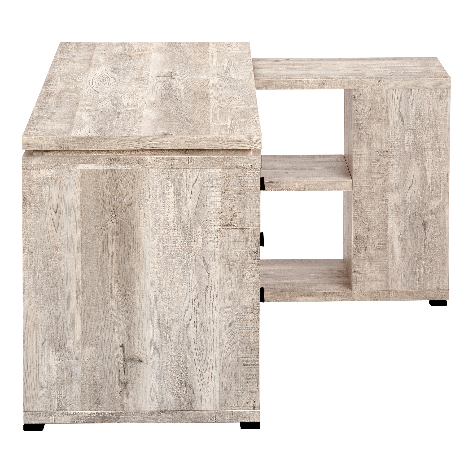 VANTEX CORNER™ – L-SHAPED RECLAIMED OFFICE DESK – I 7421