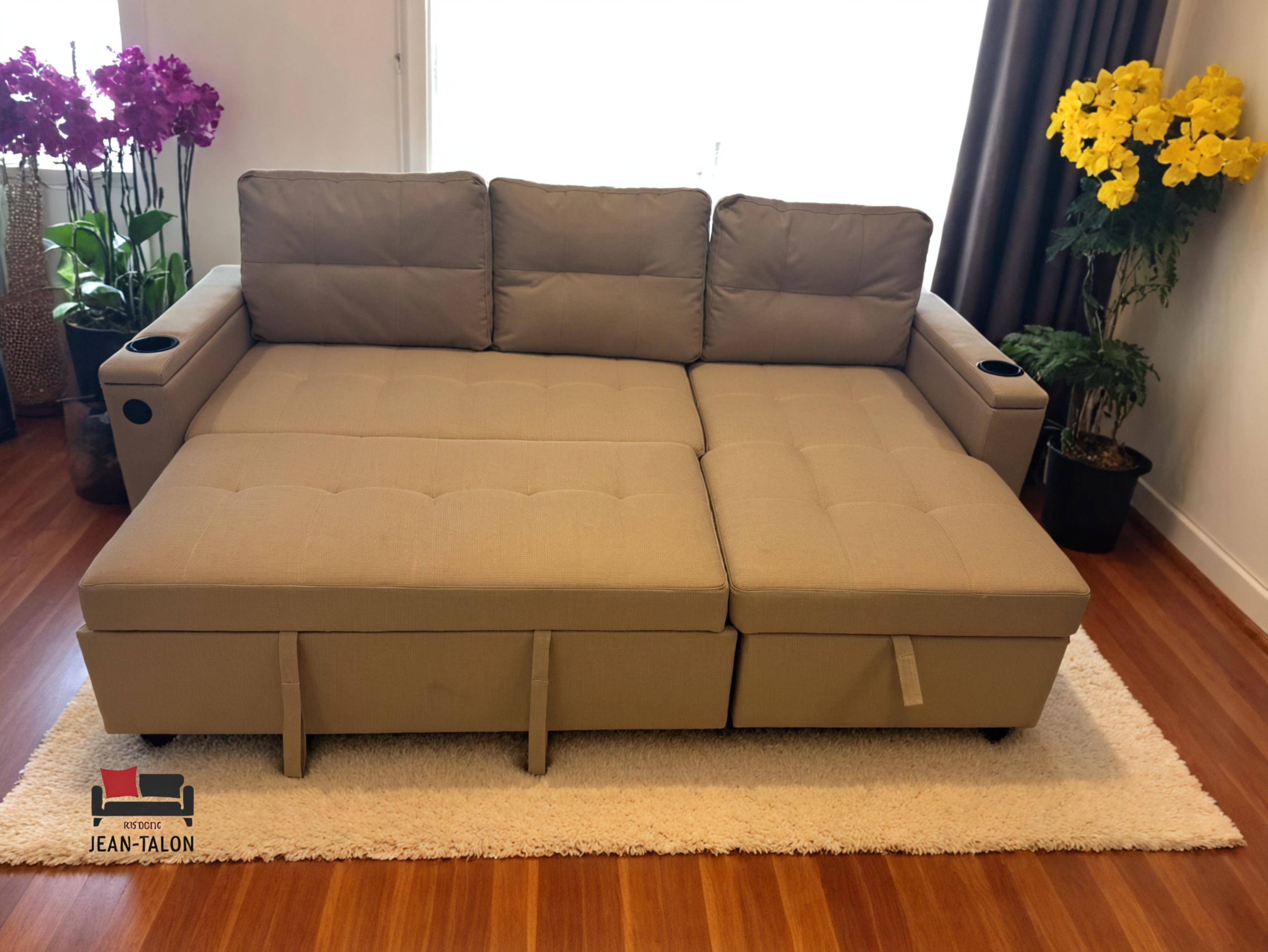 FlexiDream™ Modular Fabric Sofa Bed – 6142