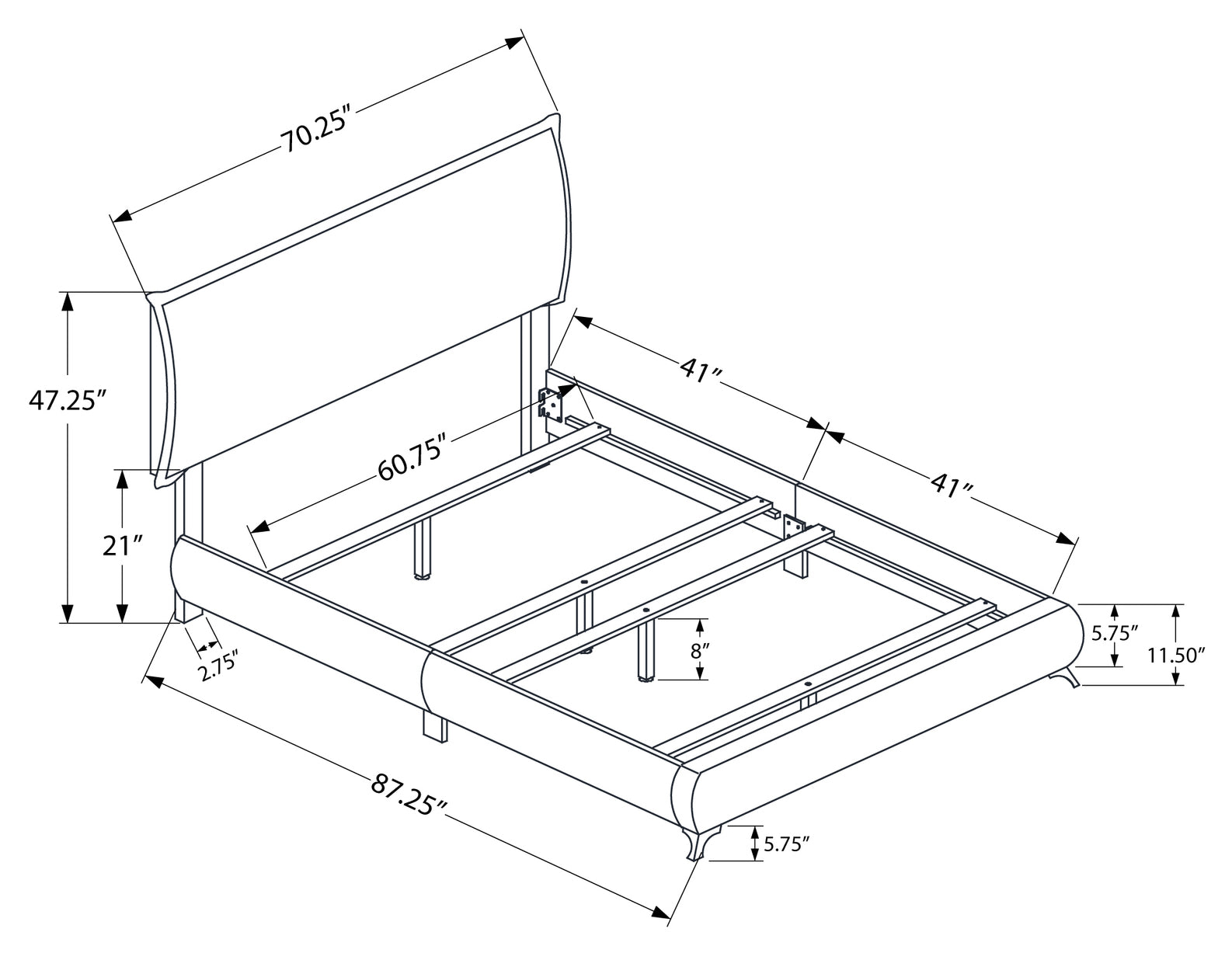 LUCÉRNE™ – UPHOLSTERED BED – I-5953Q