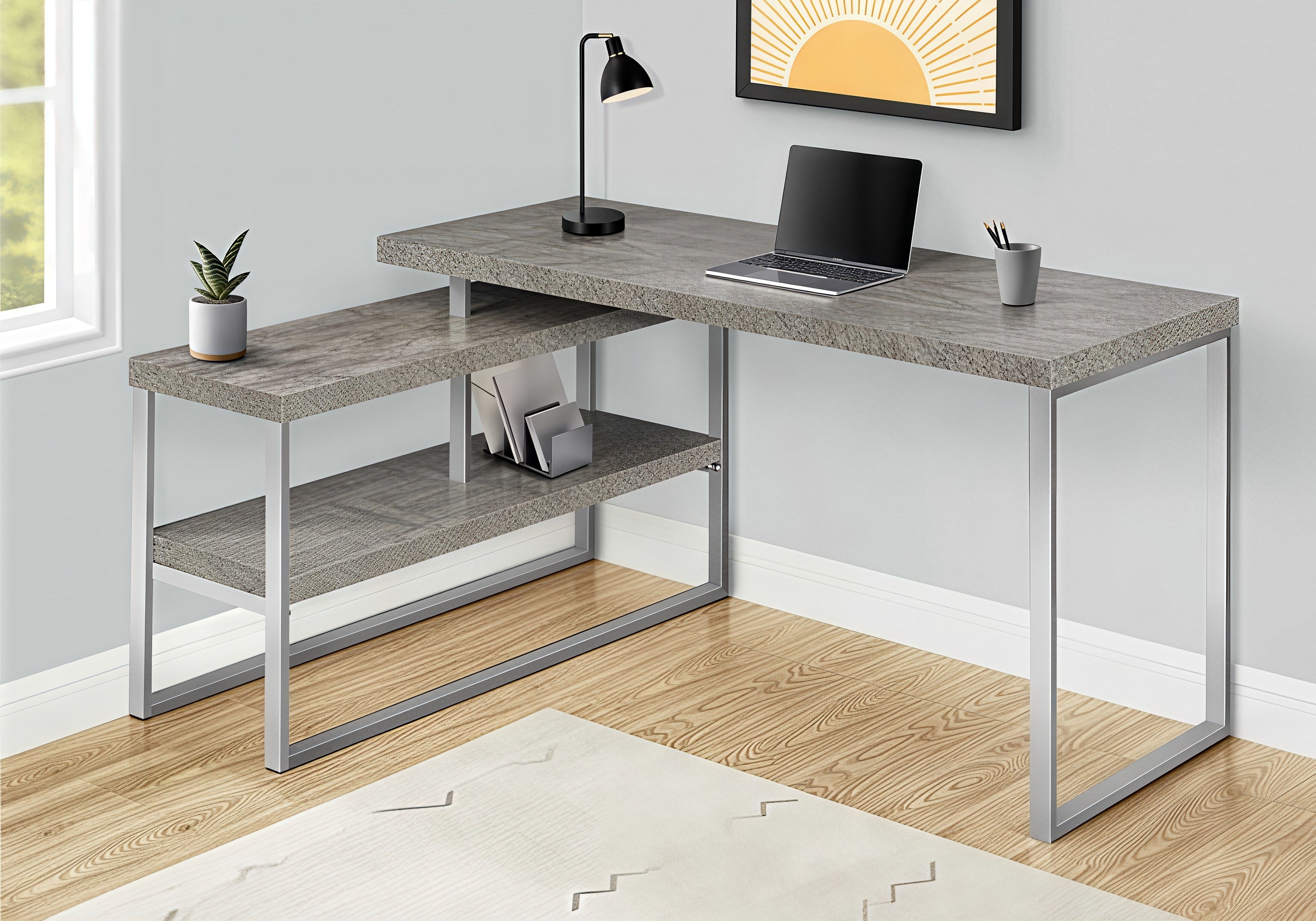 ZYREN™ – L-SHAPED OFFICE DESK – I 7586