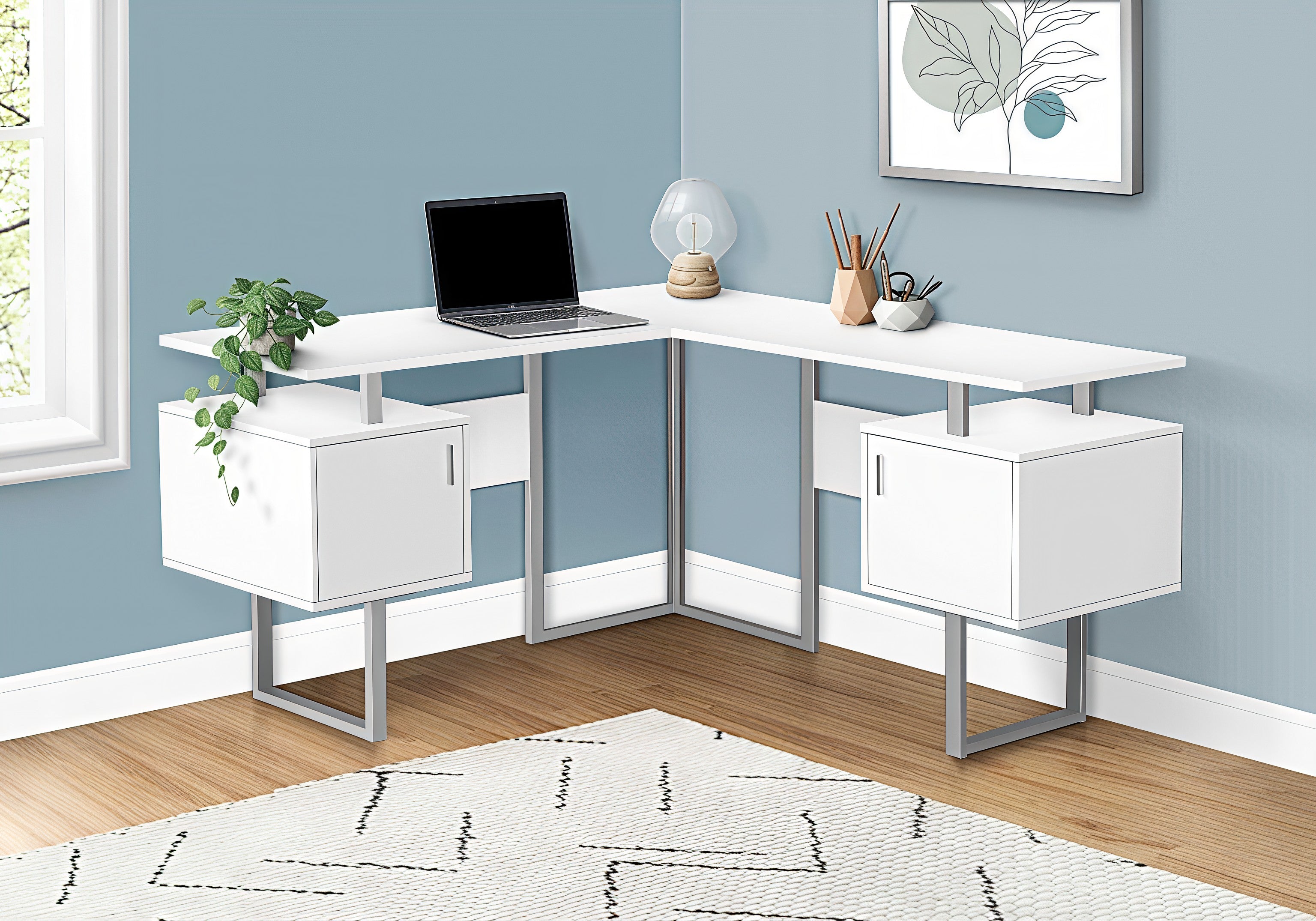 ALVAREX™ – REVERSIBLE L-SHAPED EXECUTIVE OFFICE DESK – I 7695