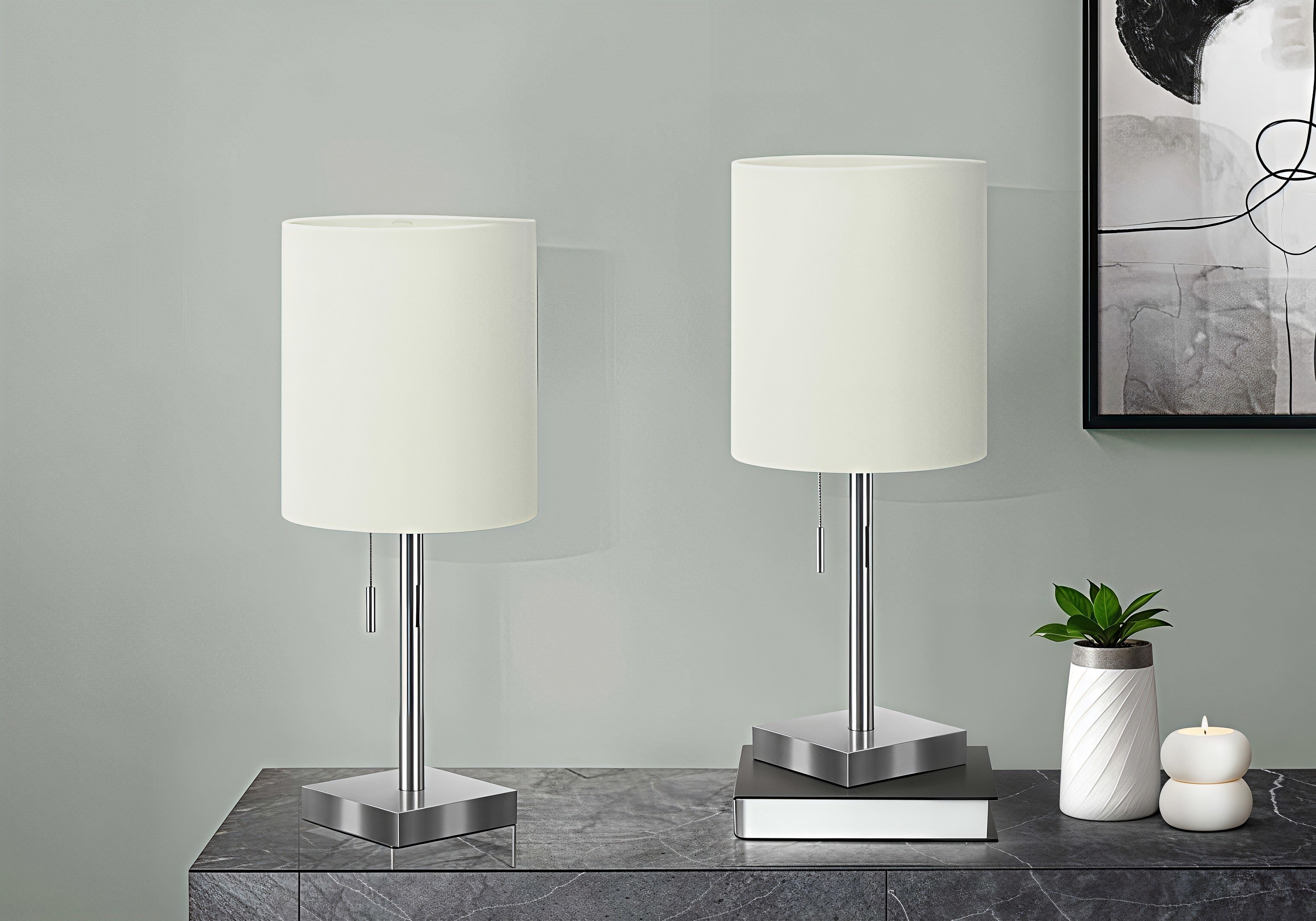 NOVERA DUO™ – MODERN TABLE LAMP SET WITH USB (2-PIECE) – I 9650