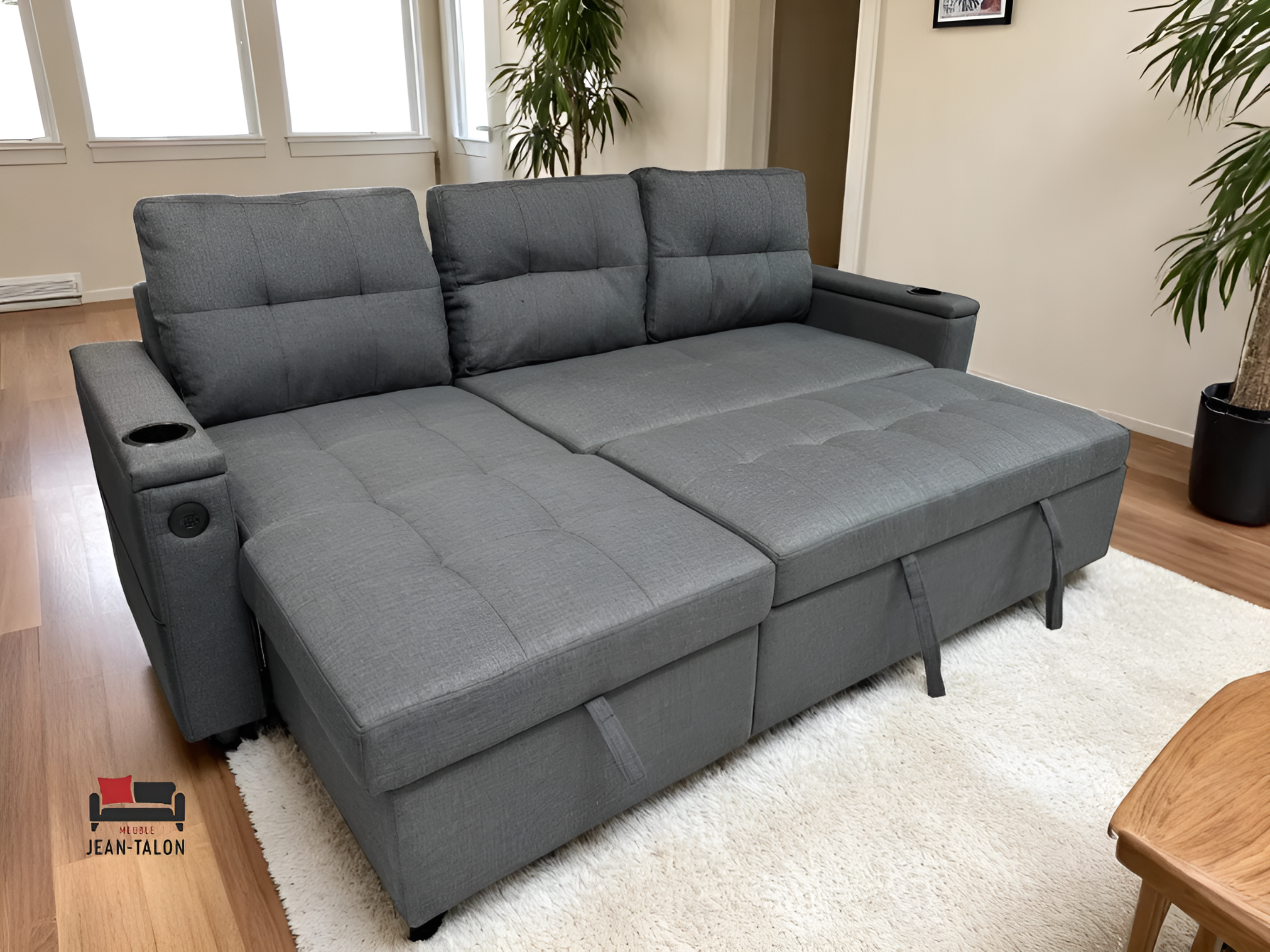 FlexiDream™ Modular Fabric Sofa Bed – 6142