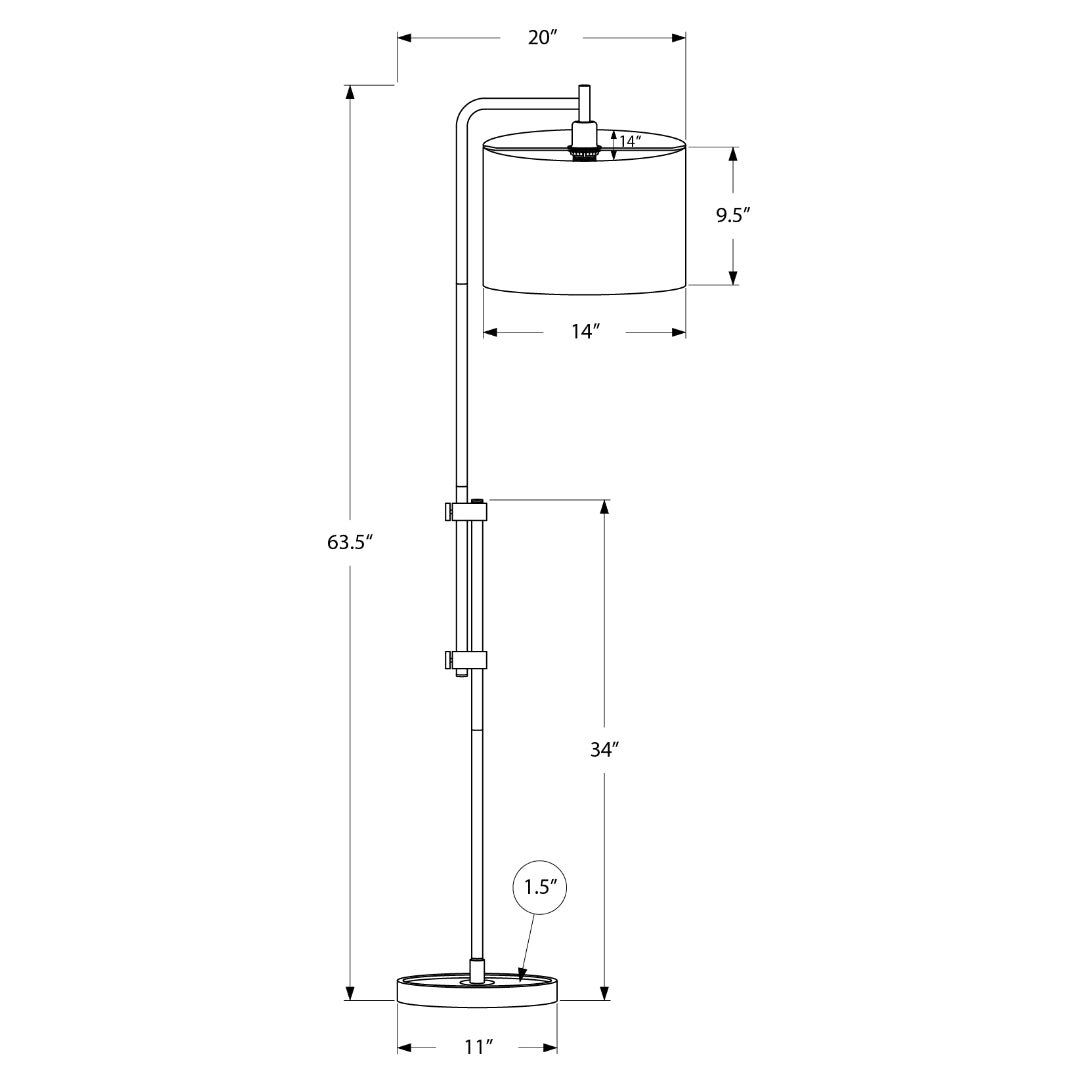 LUMÉRA NOX™ – MODERN ADJUSTABLE ARC FLOOR LAMP – I 9760