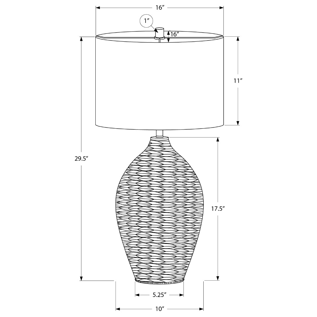 TERRA WEAVE™ – NATURAL RATTAN TABLE LAMP – I 9917
