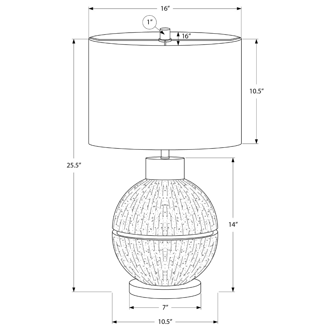 ORIONA LUX™ – TEXTURED GLOBE TABLE LAMP – I 9925