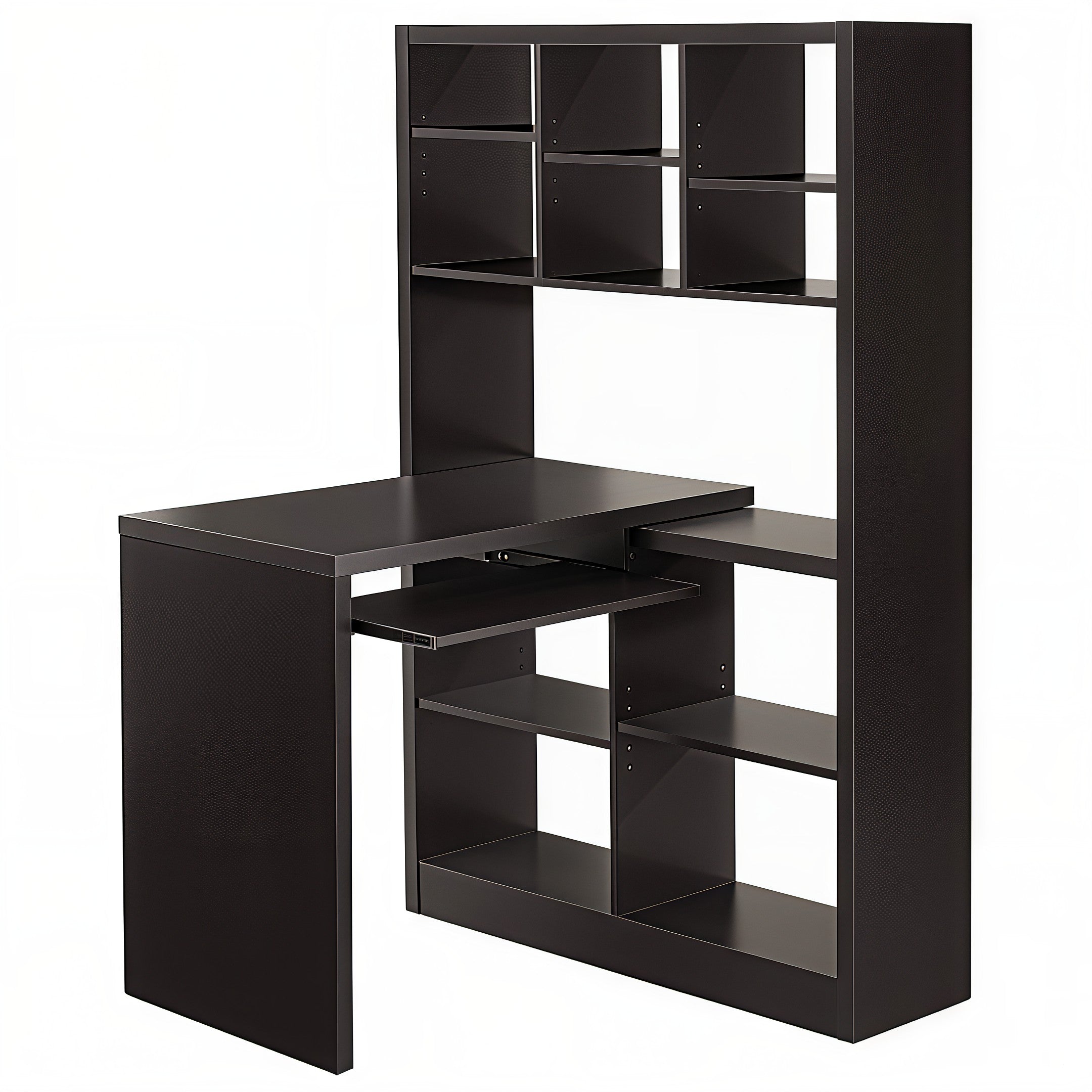 STRAVION™ – L-SHAPED CORNER COMPUTER DESK WITH BOOKCASE – I 7022