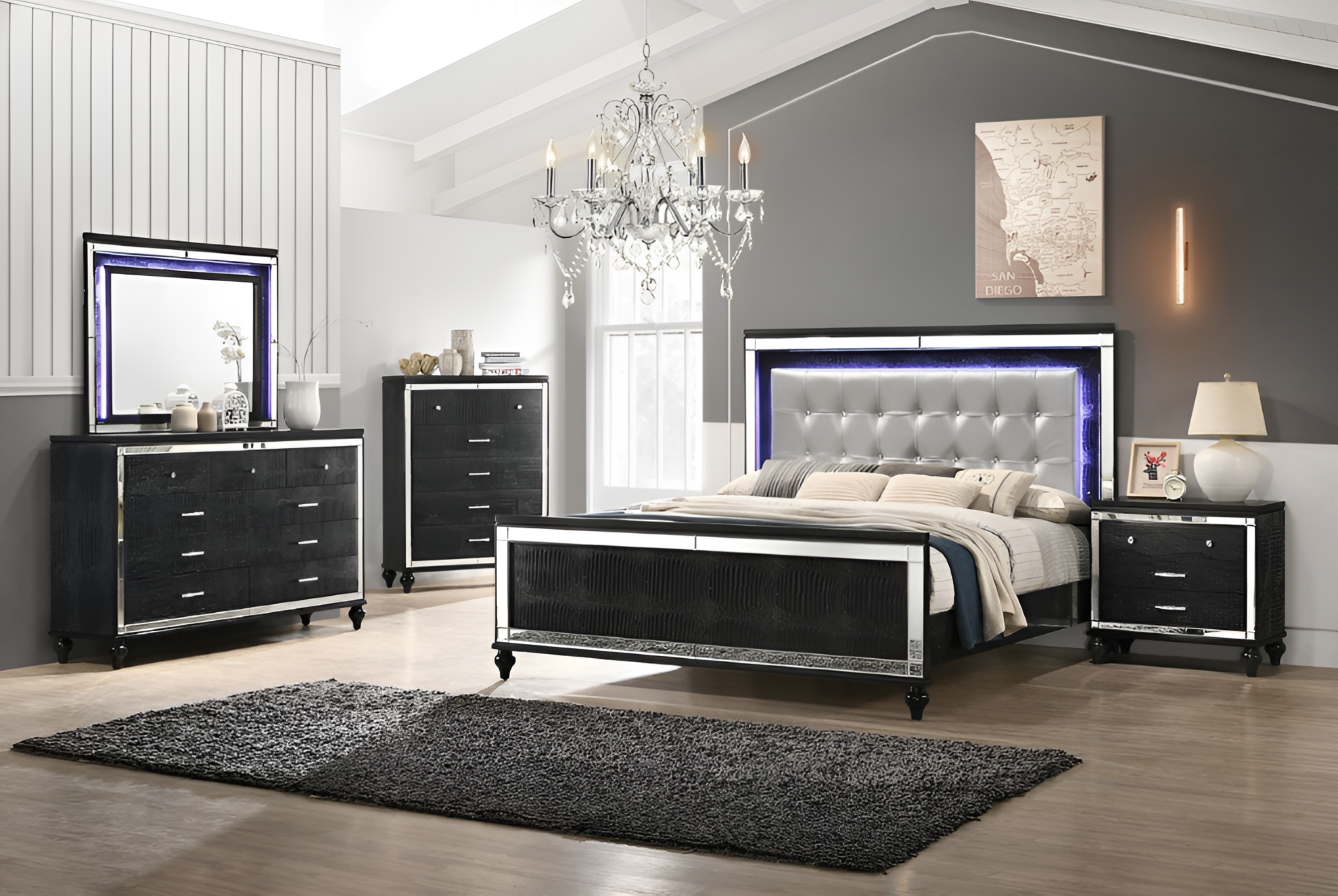 6-Piece Vietnamese Bedroom Set –VALENTINO KING and QUEEN