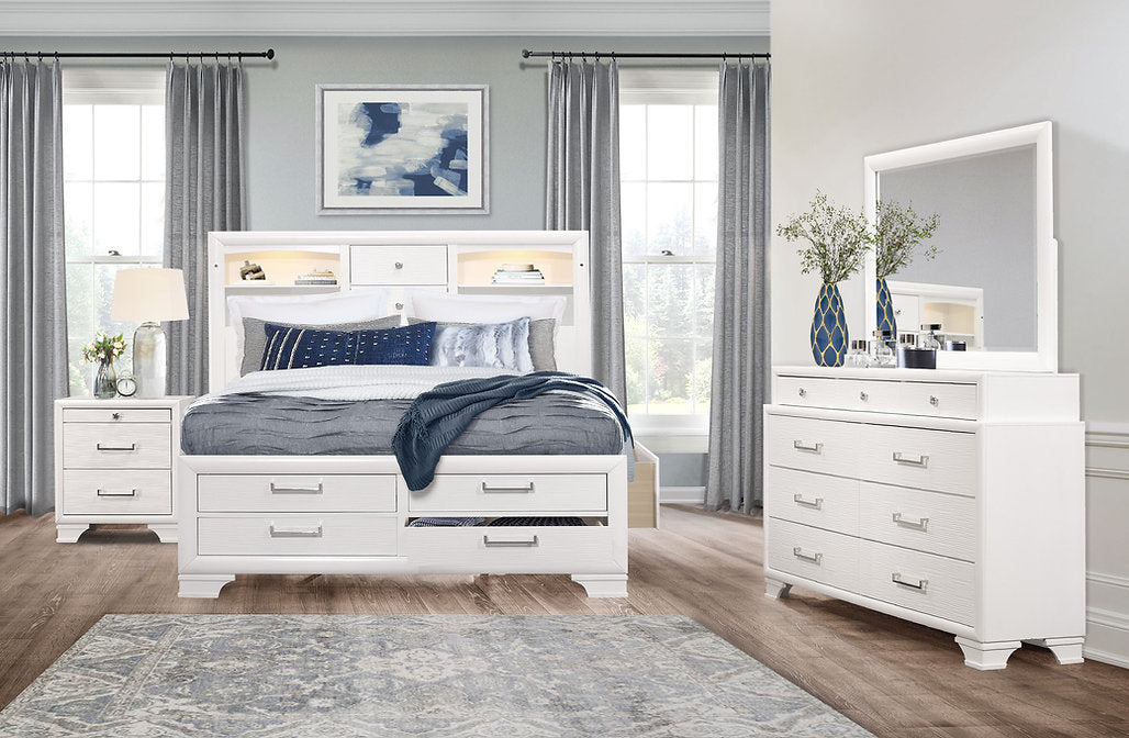 JORDYN-WHITE™ – 6-PIECE BEDROOM SET