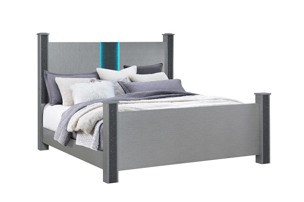 LOGAN-SILVER™ – 6-PIECE BEDROOM SET