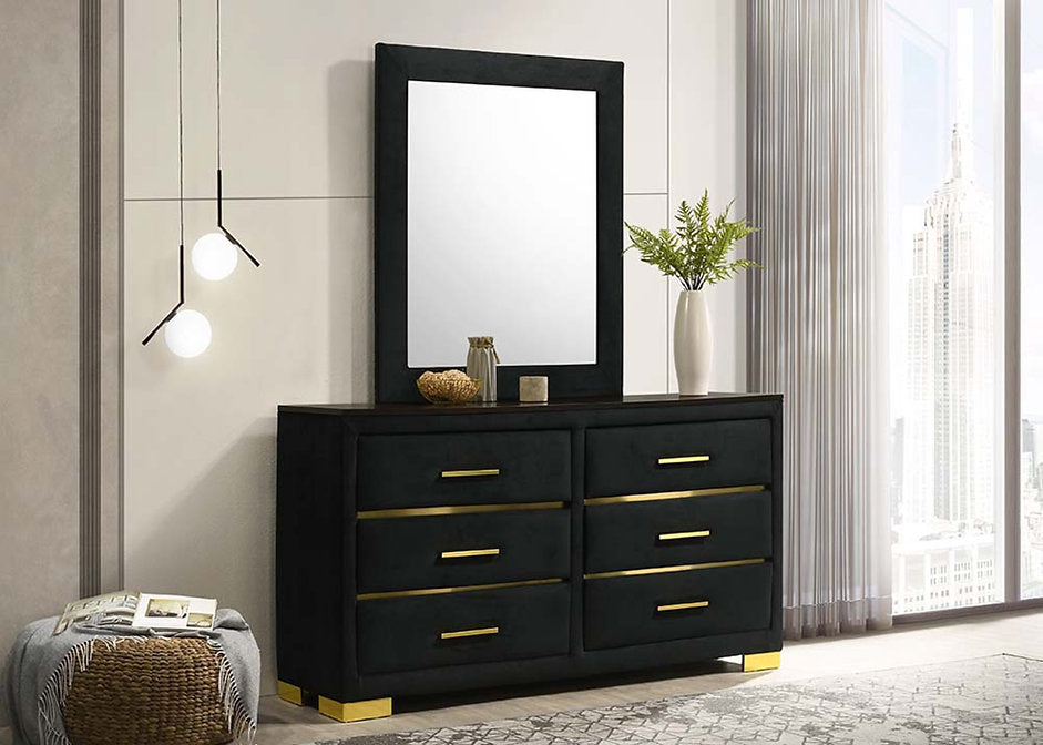AURORA BLACK-GOLD™ – 6-PIECE BEDROOM SET