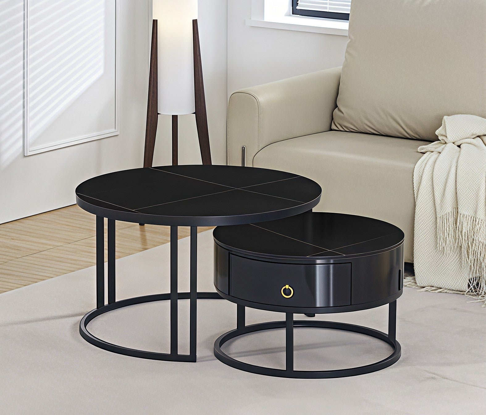 NOIRVA NEST™ – 2PC COFFEE TABLE SET – IF-2667