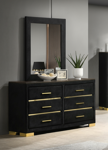 CHLOE-BLACK™ – 6-PIECE BEDROOM SET