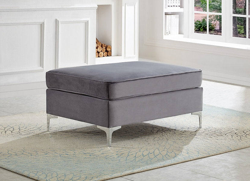 LUXOR VELVET™ – REVERSIBLE SECTIONAL + OTTOMAN – IF-9282